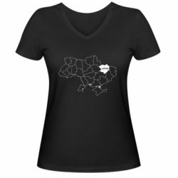 Женские футболки с V-образным вырезом - FATLINE