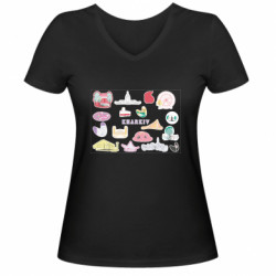 Жіночі футболки з V-подібним вирізом - FATLINE