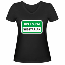 Женские футболки с V-образным вырезом