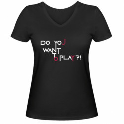 Жіночі футболки з V-подібним вирізом