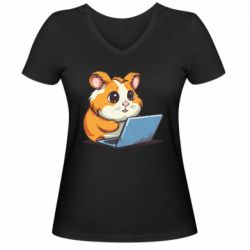 Женские футболки с V-образным вырезом