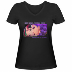 Жіночі футболки з V-подібним вирізом