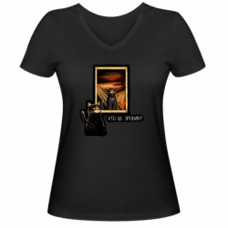 Женские футболки с V-образным вырезом