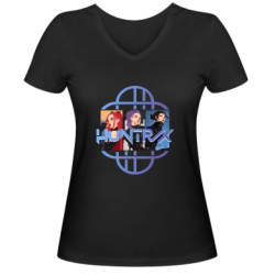 Жіночі футболки з V-подібним вирізом