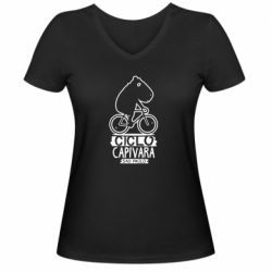 Женские футболки с V-образным вырезом