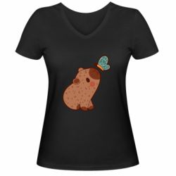 Жіночі футболки з V-подібним вирізом