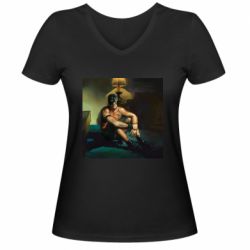 Жіночі футболки з V-подібним вирізом - FATLINE