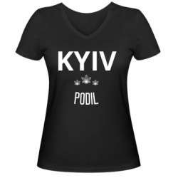 Жіночі футболки з V-подібним вирізом