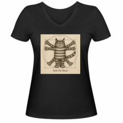 Женские футболки с V-образным вырезом