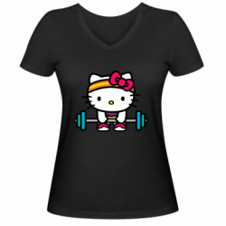 Женские футболки с V-образным вырезом