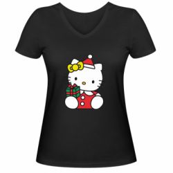 Женские футболки с V-образным вырезом