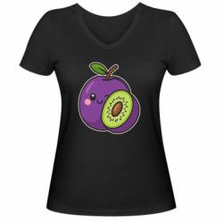 Женские футболки с V-образным вырезом