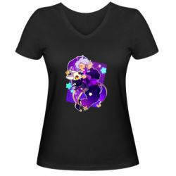 Женские футболки с V-образным вырезом