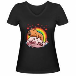 Жіночі футболки з V-подібним вирізом - FATLINE