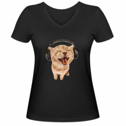 Жіночі футболки з V-подібним вирізом