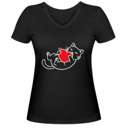 Жіночі футболки з V-подібним вирізом - FATLINE