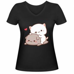 Жіночі футболки з V-подібним вирізом - FATLINE