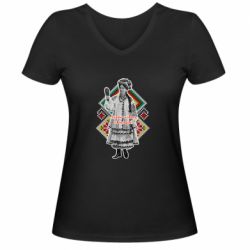 Жіночі футболки з V-подібним вирізом - FATLINE