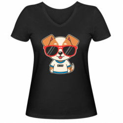 Жіночі футболки з V-подібним вирізом