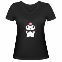 Женские футболки с V-образным вырезом