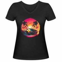 Жіночі футболки з V-подібним вирізом