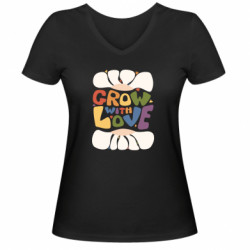 Женские футболки с V-образным вырезом