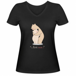 Женские футболки с V-образным вырезом