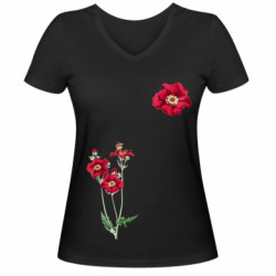 Женская футболка с V-образным вырезом Мак Freedom