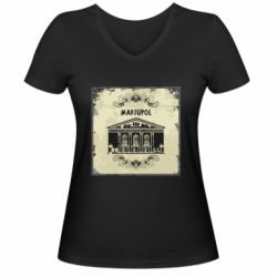 Женские футболки с V-образным вырезом