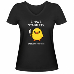 Жіночі футболки з V-подібним вирізом - FATLINE