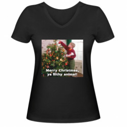 Женские футболки с V-образным вырезом