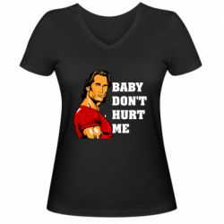 Женские футболки с V-образным вырезом