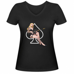 Жіночі футболки з V-подібним вирізом - FATLINE