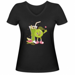 Женские футболки с V-образным вырезом