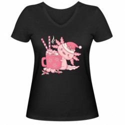 Женские футболки с V-образным вырезом