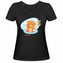 Женские футболки с V-образным вырезом