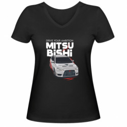 Женские футболки с V-образным вырезом