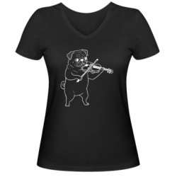 Женские футболки с V-образным вырезом - FATLINE