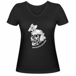 Женские футболки с V-образным вырезом - FATLINE