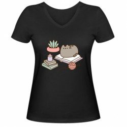 Женские футболки с V-образным вырезом