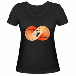 Женские футболки с V-образным вырезом - FATLINE