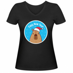 Женские футболки с V-образным вырезом