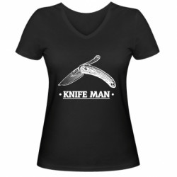 Жіночі футболки з V-подібним вирізом