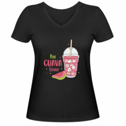 Женские футболки с V-образным вырезом