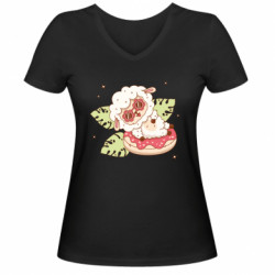 Жіночі футболки з V-подібним вирізом