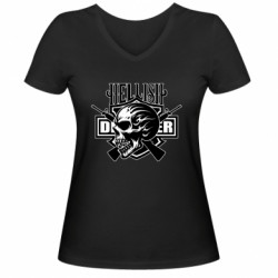 Женские футболки с V-образным вырезом - FATLINE