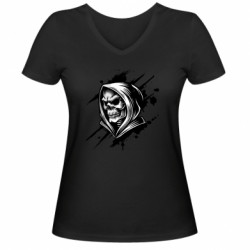 Женские футболки с V-образным вырезом