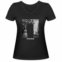 Женские футболки с V-образным вырезом