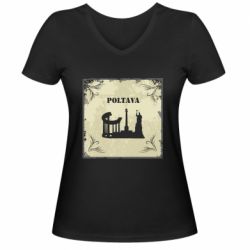 Женские футболки с V-образным вырезом