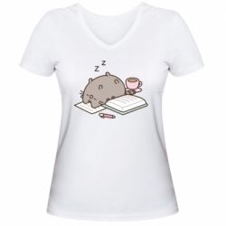 Женские футболки с V-образным вырезом